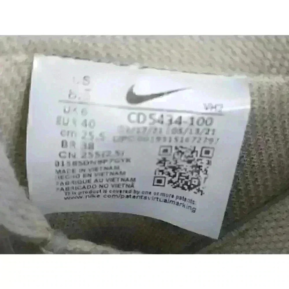 Nike Court Vision Low CD5434-100 Triple White AF1 Sneakers Shoes Womens Size 10 - Picture 10 of 11